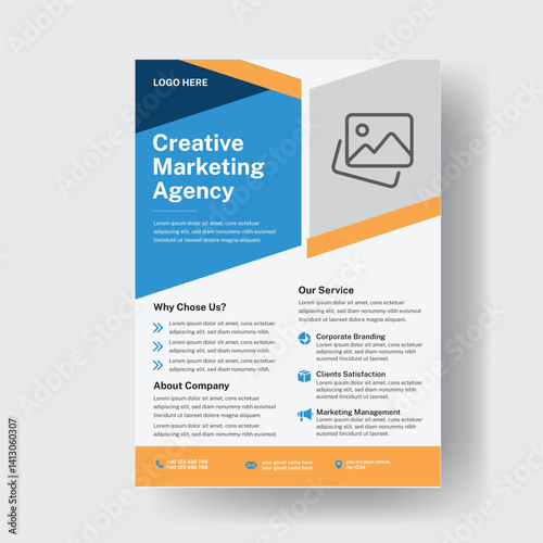 Creative & Modern Business Flyer Corporate Poster Brochure Cover Template 