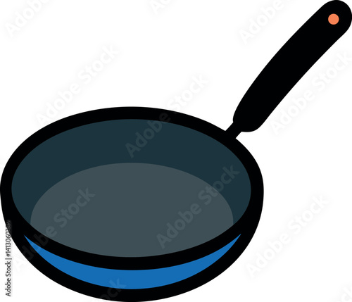 frying pan isolated on white