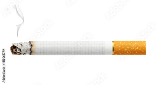 Isolated Smoking Cigarette