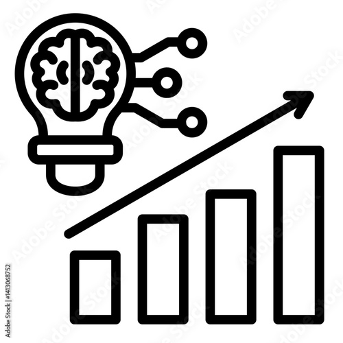 Business Intelligence  Icon Element For Design

