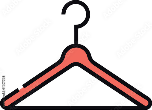 red coat hanger