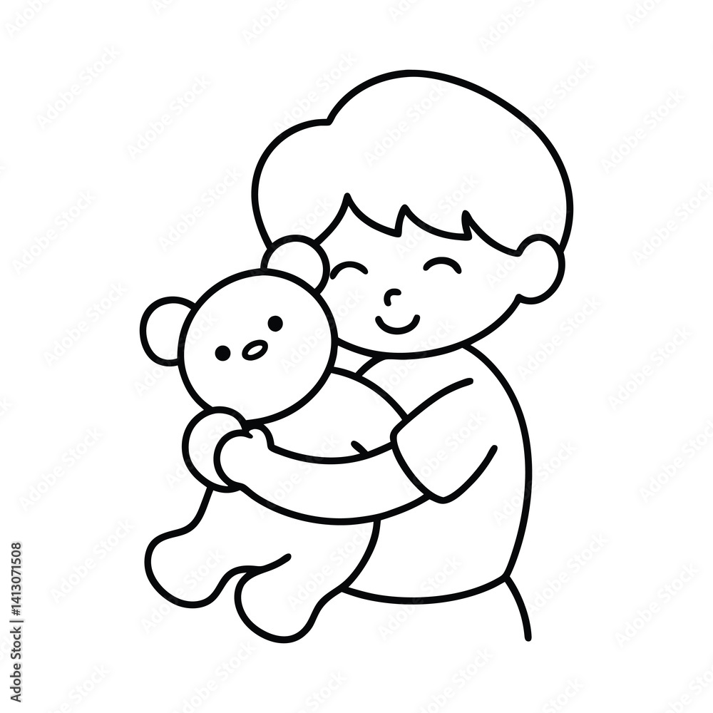 Naklejka premium cartoon character of girl vector