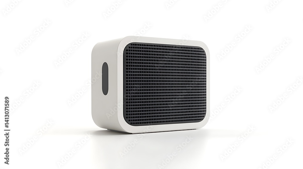 Modern White Portable Speaker. Modern White Portable Speaker.