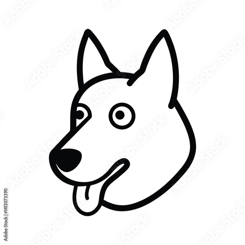 vector illustration of a dog