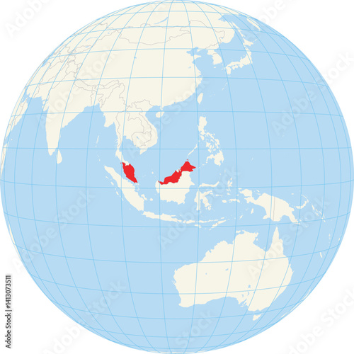 Locator map showing the location of Malaysia