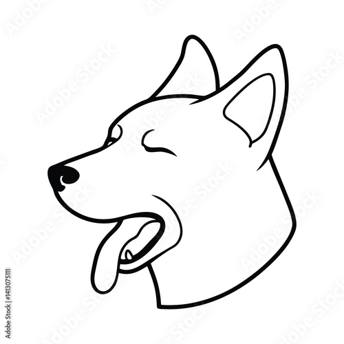 vector illustration of a dog