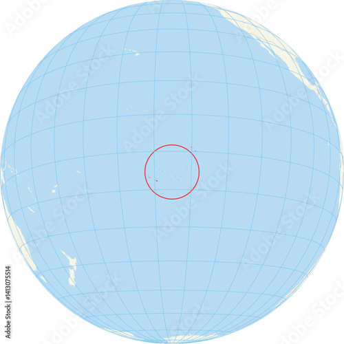 Locator map showing the location of French Polynesia
