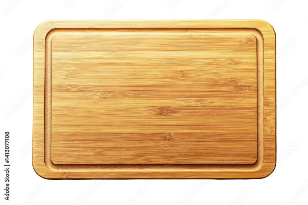 Bamboo Cutting Board on transparent background Bamboo Cutting Board on transparent background
