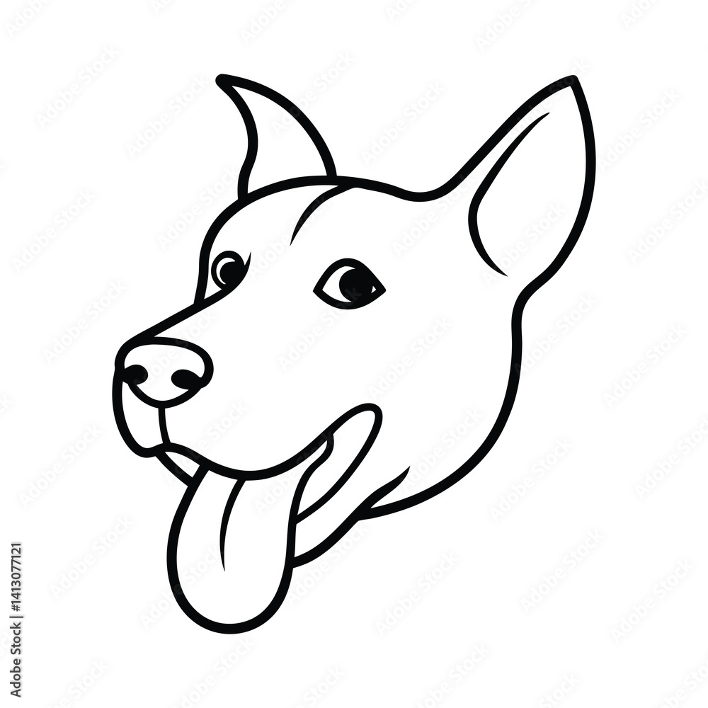 vector illustration of a dog vector illustration of a dog