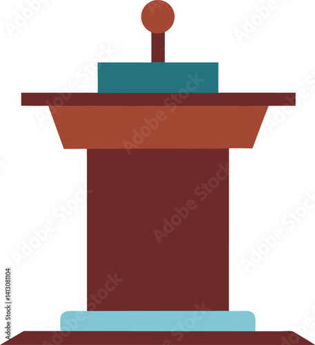 podium with microphone