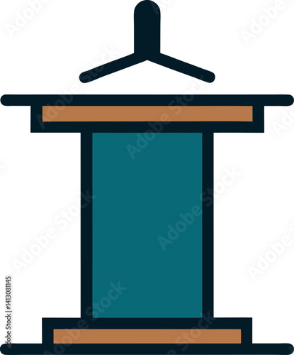 podium with microphone