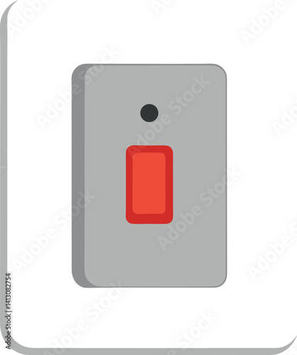 power switch on white background