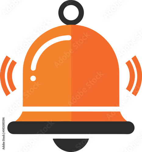 illustration of a helmet with a bell