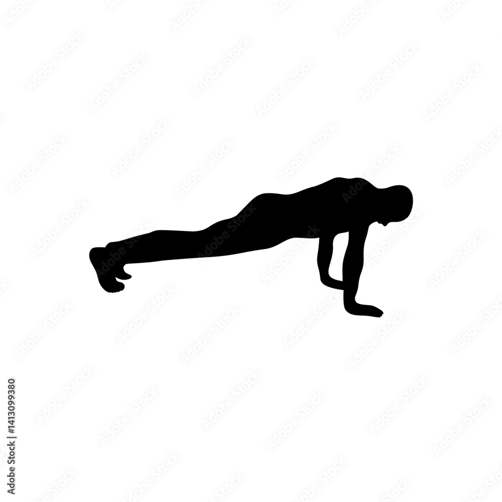 illustration of people doing push up illustration of people doing push up
