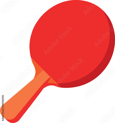ping pong racket and ball