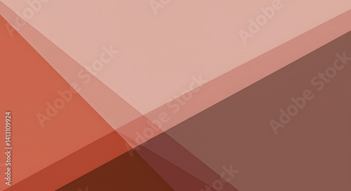 abstract pink background, Abstract Geometric Overlapping Shapes in Red and Pink