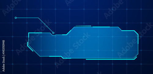 Futuristic callouts titles information vector illustration