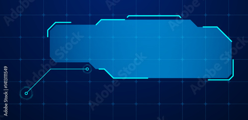 Futuristic callouts titles information vector illustration