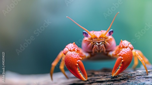 Obraz na płótnie a close up of a crab w salonie