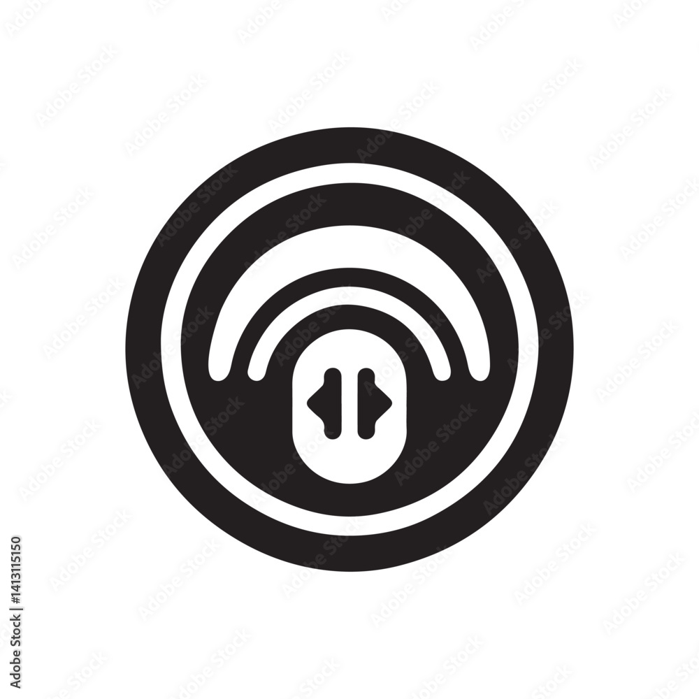 Wi-Fi icon vector symbol for wireless network connection and communication technology Wi-Fi icon vector symbol for wireless network connection and communication technology