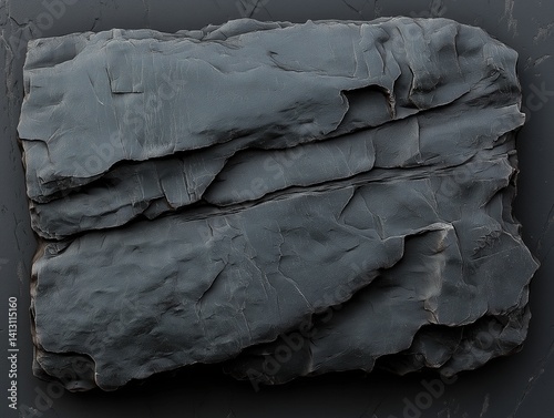 Natural Gray Slate Rock Texture: Perfect Stone Surface for Interior and Exterior Design