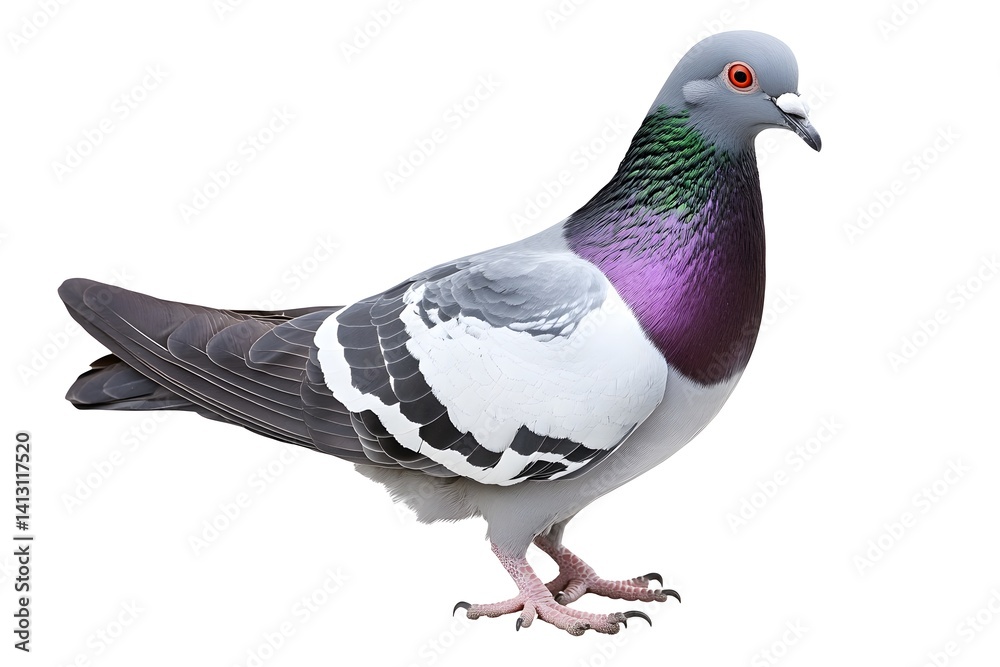 Regal Dragoon Pigeon with Powerful Posture Regal Dragoon Pigeon with Powerful Posture
