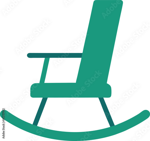 wooden rocking chair
