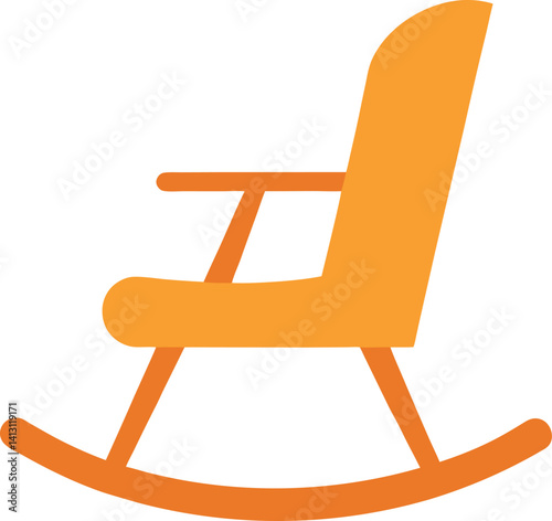 wooden rocking chair