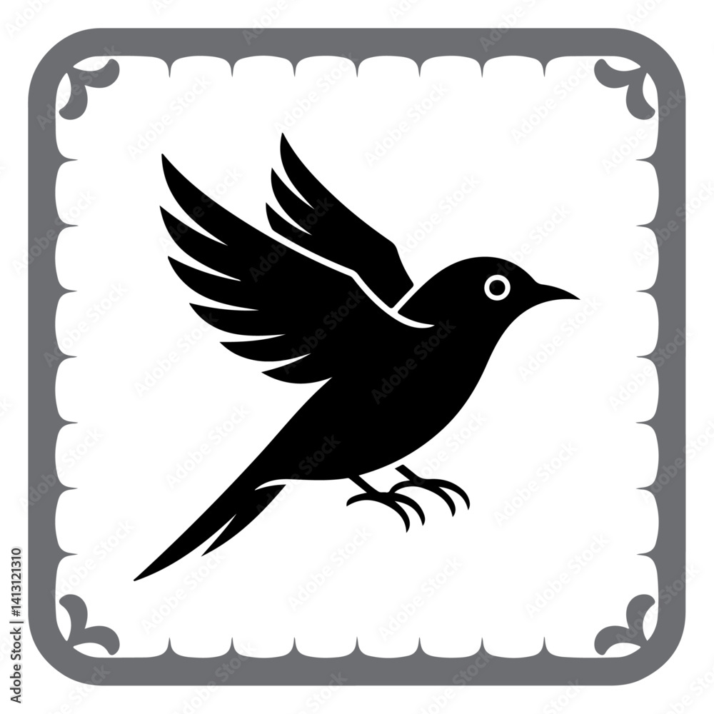 Fototapeta premium Stylish Bird Silhouettes for Branding