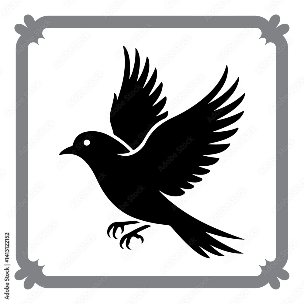 Fototapeta premium Birds in Flight and Rest – Graphic Set