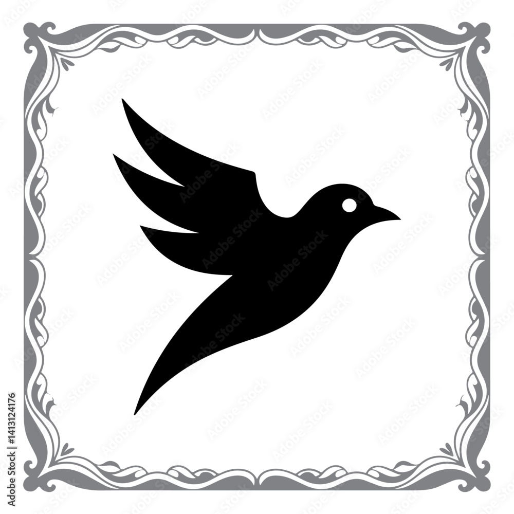 Fototapeta premium Bird Life in Minimalist Form