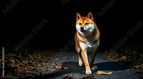Poetry of a Shiba Inu in the Garden