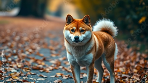Poetry of a Shiba Inu in the Garden