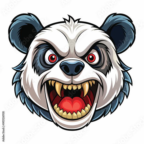 Angry Panda Head