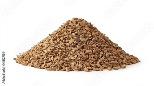 Pile of ground coffee
