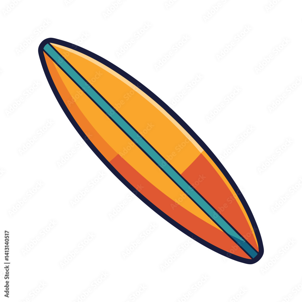 Surfboard icon silhouette vector with white background Surfboard icon silhouette vector with white background