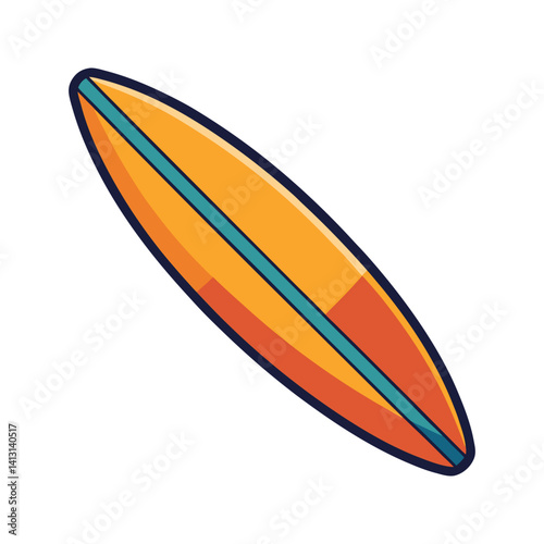Surfboard icon silhouette vector with white background