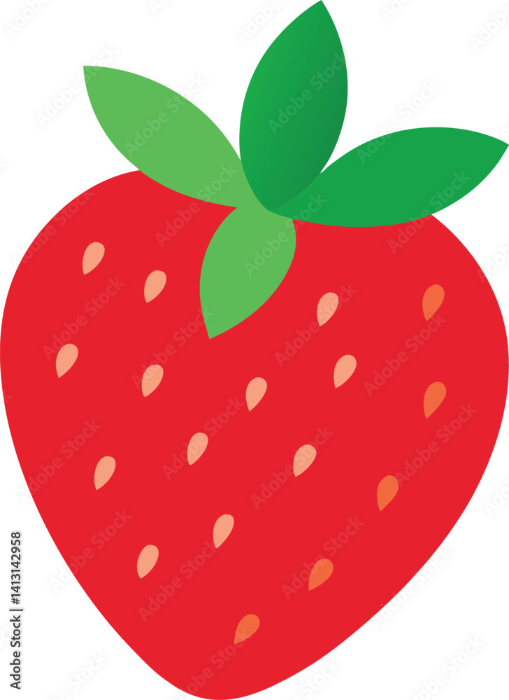 Fototapeta premium strawberry vector illustration