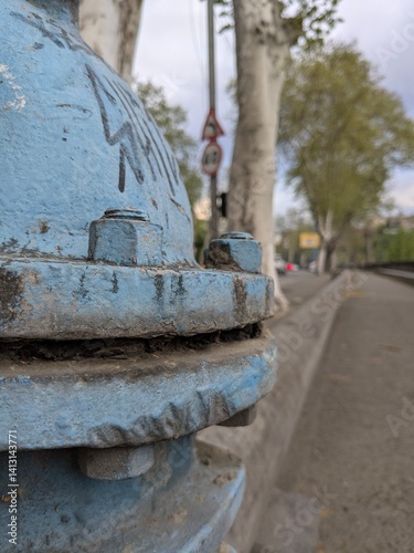 Heavy-Duty Flanged Bolt Connection with Thick  Bolts Joining Two Steel Flanges