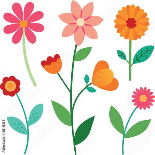 seamless pattern with flowers