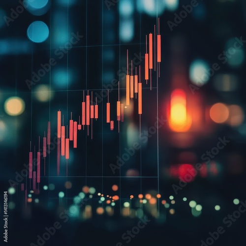 Candlestick chart, hammer pattern, reversal