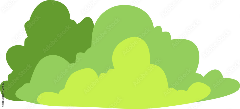 Fototapeta premium vector illustration of a green grass