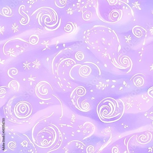 cute purple pattern background
