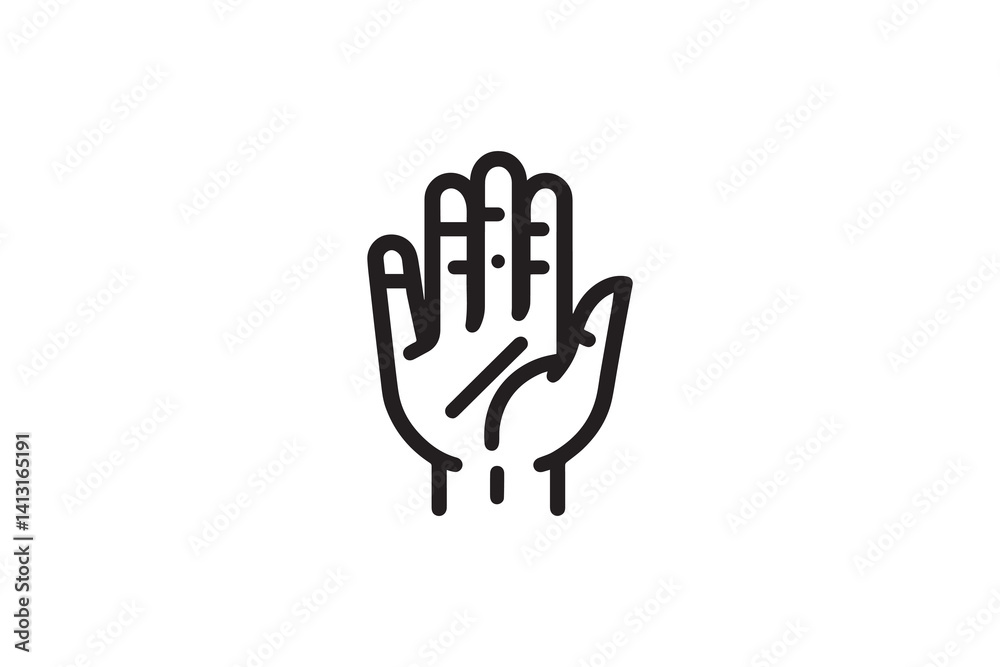 Obraz premium hand vector illustration