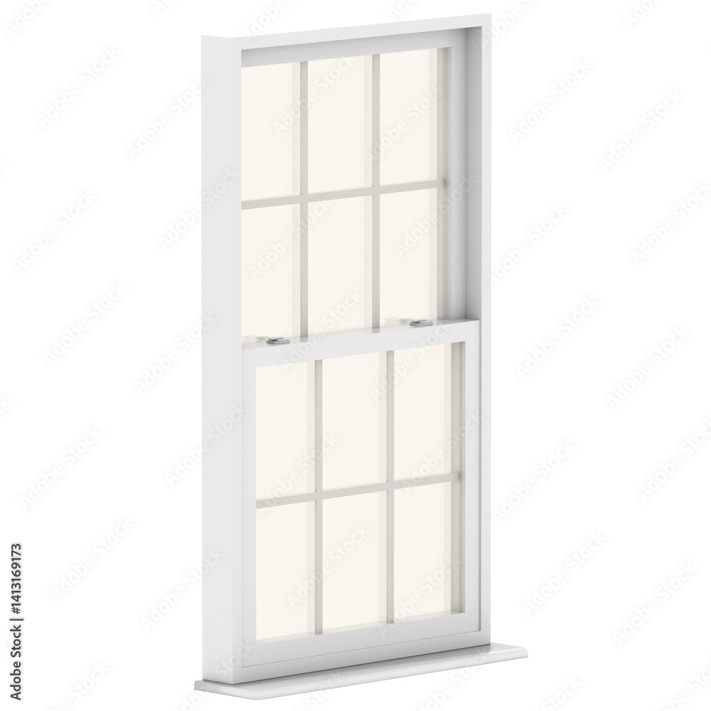 3d render tall black window frame with transparent background 3d render tall black window frame with transparent background