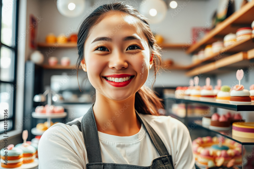 Friendly Pastry Chef Smiling at Camera
