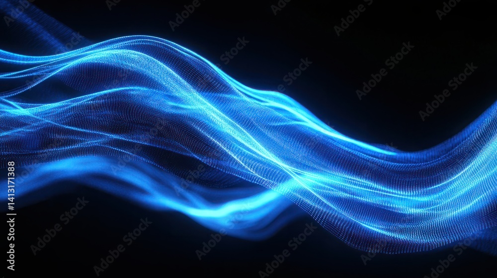 Glowing Blue Energy Streams with Neon Waves, Electric Curves, and Dynamic Light Trails Glowing Blue Energy Streams with Neon Waves, Electric Curves, and Dynamic Light Trails
