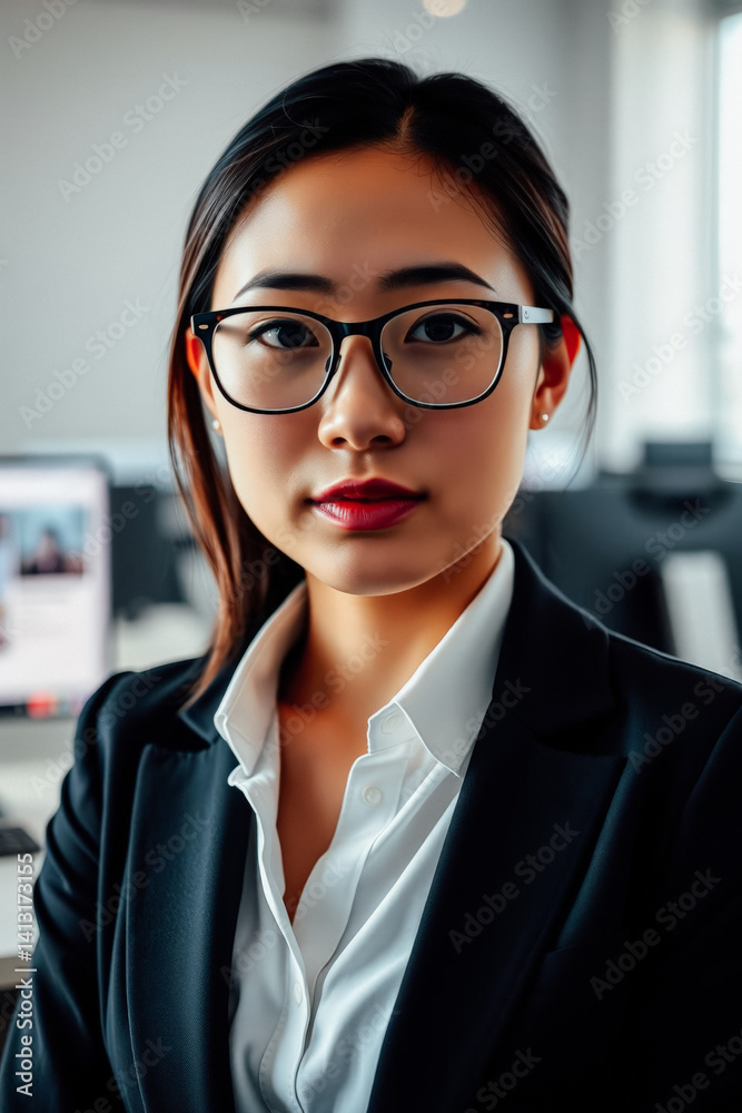 Confident Businesswoman in Modern Office