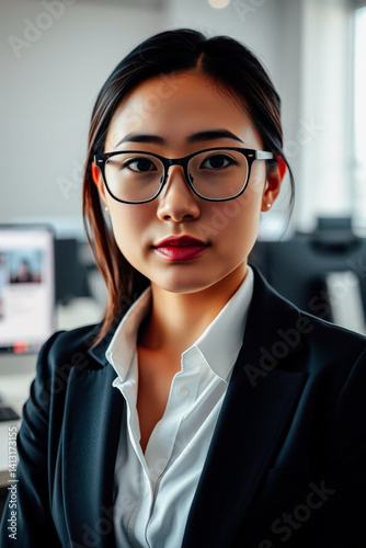 Confident Businesswoman in Modern Office
