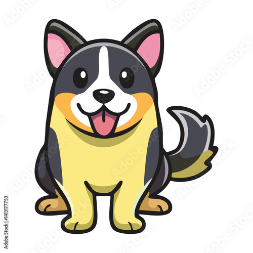 dog vector illustration. Emotions & Expressions Dogs
